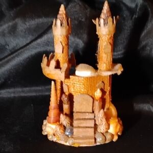 Rustic Brown Castle Figurine